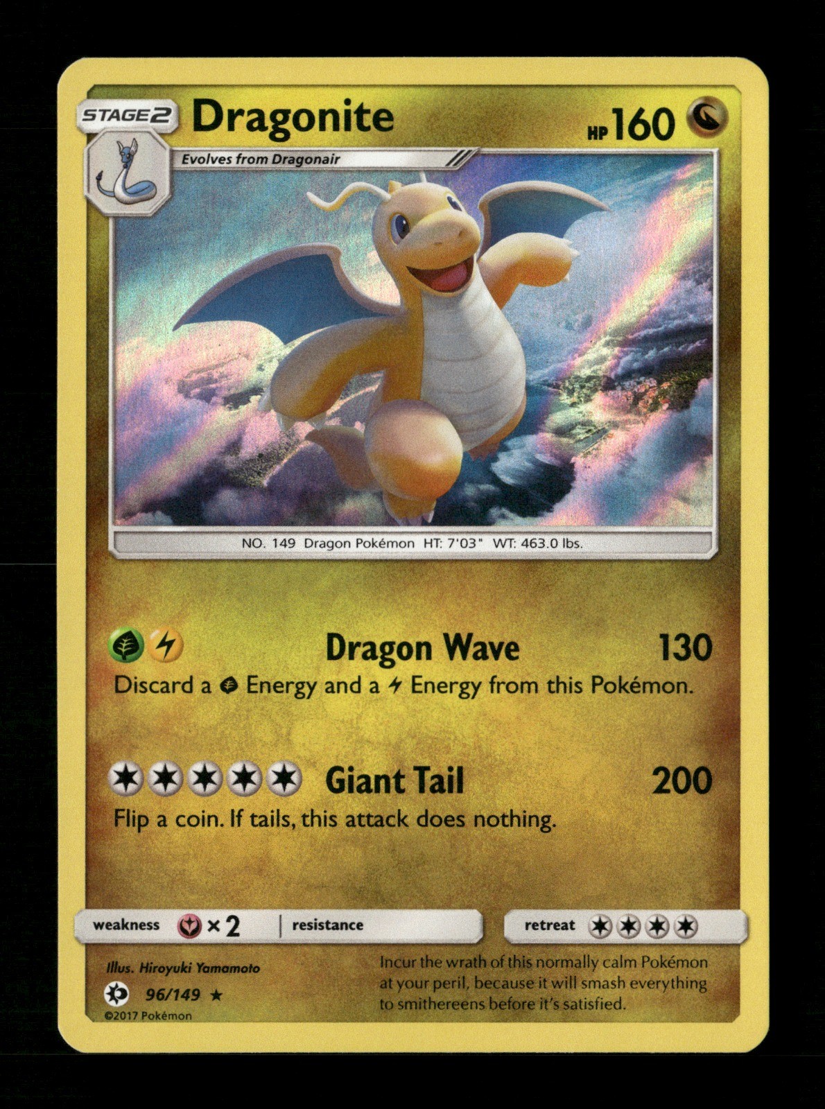 Dragonite 96/149 SM Base Set LP Pokémon TCG
