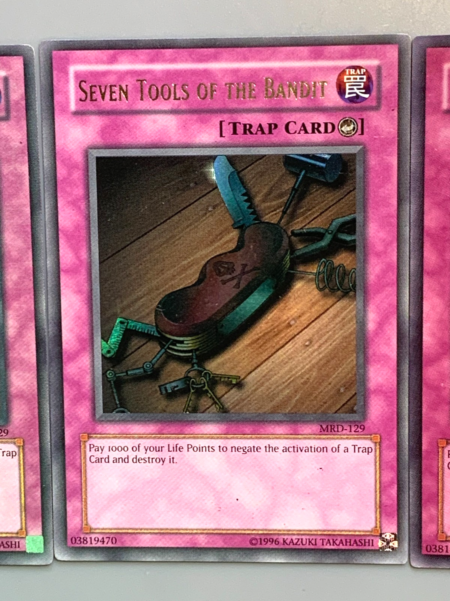 yugioh 3X Seven Tools of the Bandit MRD-129 unlimited Ed played