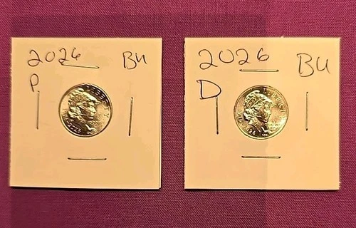 2026 P & D Emerging Liberty Dimes "BU"  In Coin Flips! **FREE SHIPPING**#wj434