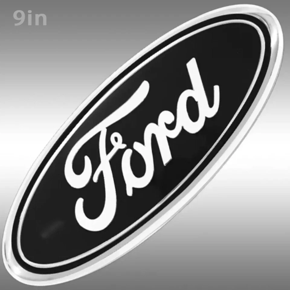 Nuevo emblema ovalado de 9 pulgadas para Ford F150 2005-2014 parrilla delantera/portón trasero 1 pieza Foto 3 de 4