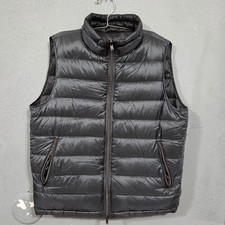 Chaleco acolchado Herno para hombre negro ultraligero plumón de ganso talla 58 reversible