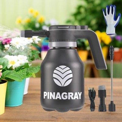 2L/0.5Gallon Electric Water Sprayer - Rechargeable Battery Powered Mister for