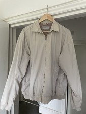 Vintage Lambretta Cream Cotton Bomber Biker Jacket Size Large
