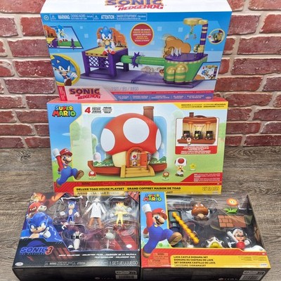 Super Mario & Sonic The Hedgehog Action Figures & Playsets Toys Lot 2