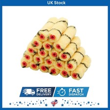 Smooth Finish 20 Pack of 4" Woven Mini Paint Rollers - Perfect for Touch-Ups