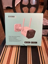 ZOSI WiFi Outdoor 4MP Plug-in Security Home Surveillance 2 Way Audio Camera