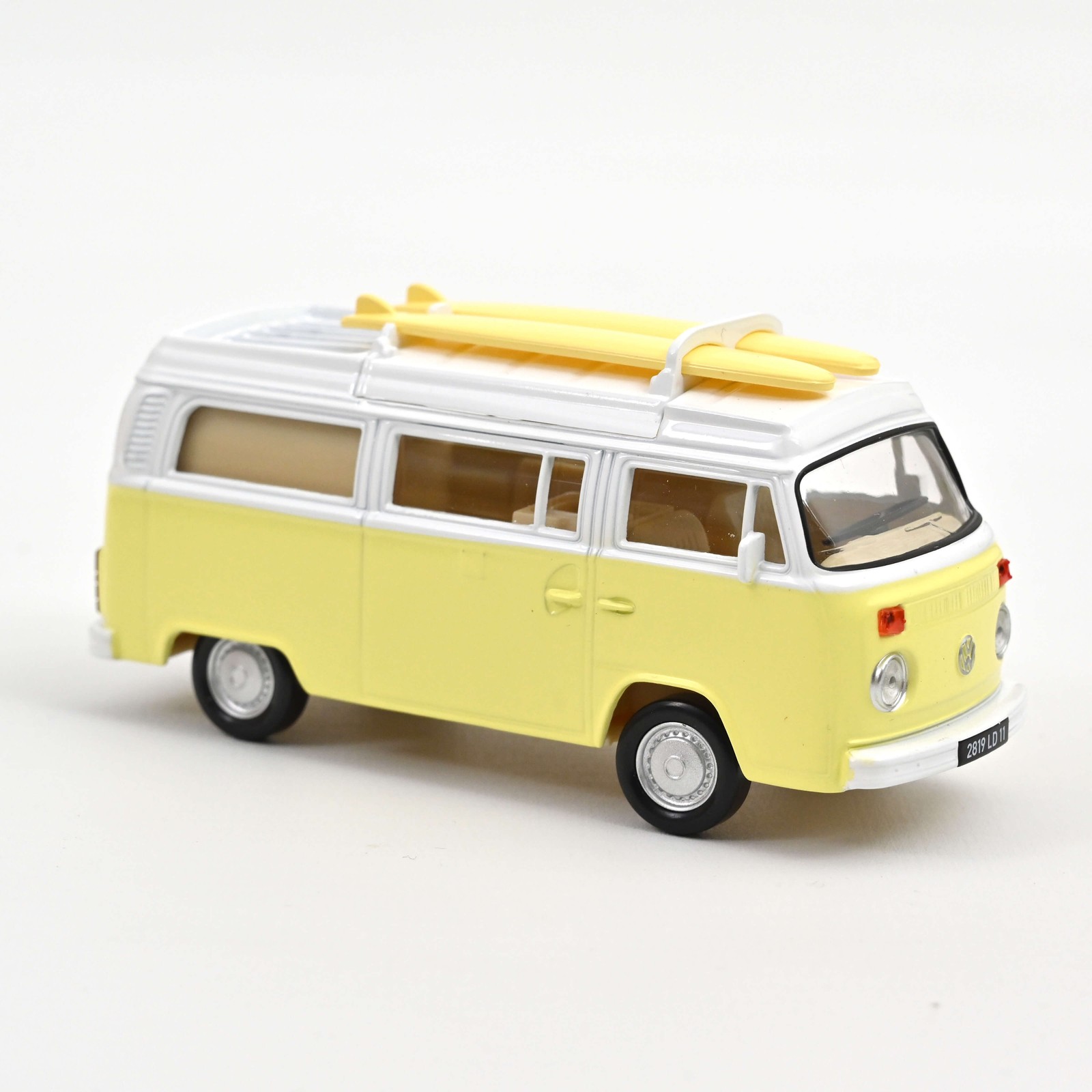 NOREV 841109 1:43 Volkswagen Combi T2b Camper Van, Pastel Yellow, 1973 Jet-car