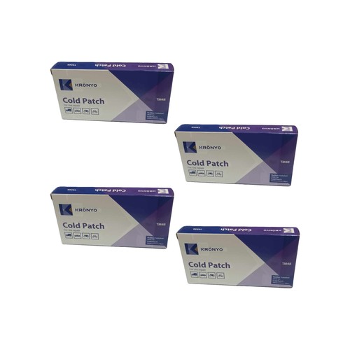 Kit de reparación de pinchazos (192 parches de tubo de neumático + 4 pegamento de goma) para fijación de tubo de neumático de bicicleta - Imagen 3 de 12