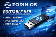 Zorin 17.2 Linux OS The Best LINUX for Windows Users on a LIVE 4gb USB stick