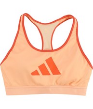 Adidas Womens Don't Rest 3 Bar Sports Bra, acidorange, M