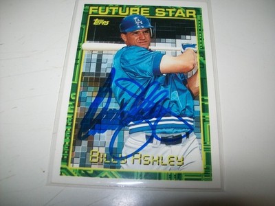 1994 TOPPS FUTURE STAR BILLY ASHLEY SIGNED AUTO #53 LOS ANGELES DODGERS