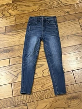 American Eagle Outfitters Super High Rise Dark Wash Jeggings Size 00 X-Short