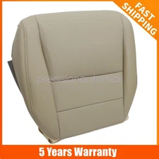 Front Driver Bottom Perforated Leather Seat Cover Tan Fit For 2005-2008 Acura TL