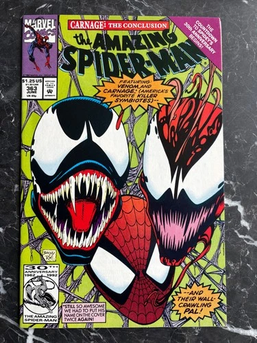 Amazing Spider-Man #363 (1992) 3rd APP Carnage VF+ 8.5