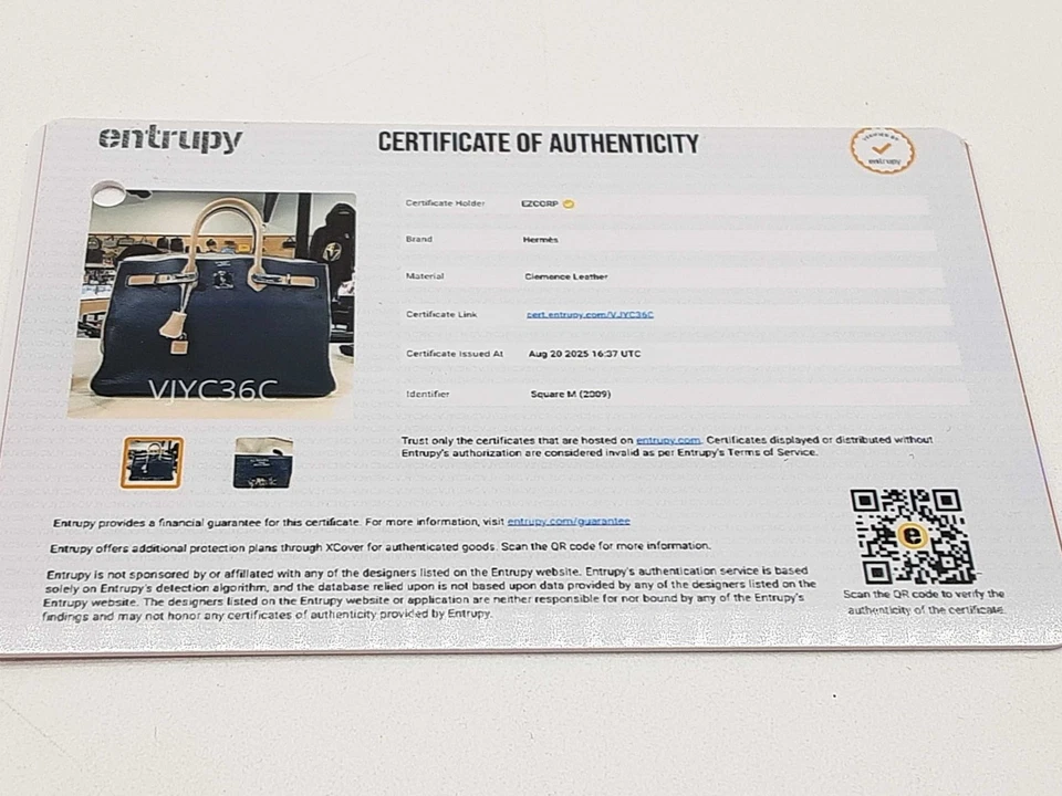 Hermes Custom Birkin 35 Blue Beige Clemence Palladium Handbag Do0825srxzde - Image 3 of 4