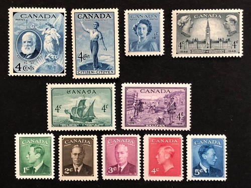 1947-49 Complete Year Set Collection, 11 commemoratives Stamps MNH-VF, Lot 49AM3