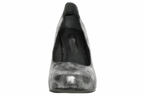 Tamaris Scarpa Tacco Alto Scarpe Donna Plateau Zeppa Brillante Argento - Picture 5 of 7