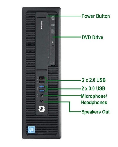 HP 600/800 G1 Desktop PC Core i5 Quad Core Windows 7/10 500GB 4GB/8GB WiFi DVDRW - Picture 4 of 10