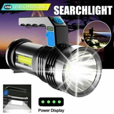 1500000LM LED Flashlight Super Bright Torch USB Rechargeable Lamp High Powered