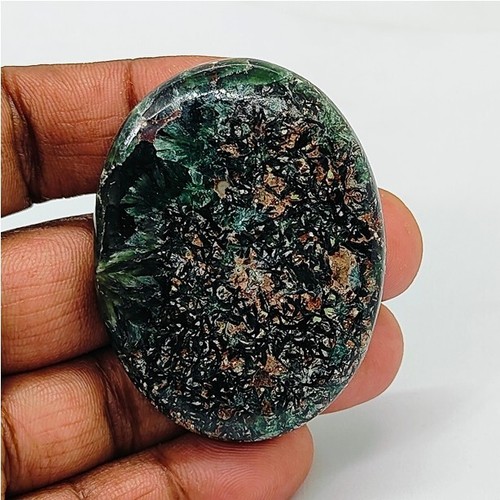 Copper Seraphinite Cabochon Gemstone Natural Seraphinite Loose Stone 127Ct 11931 - Picture 5 of 5