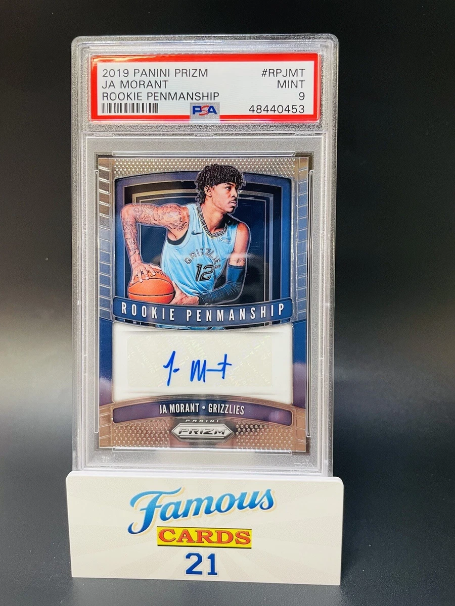 2019-20 Panini Prizm Rookie Penmanship Ja Morant ROOKIE AUTO RC 