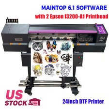 24in DTF Printer with 2 E*pson I3200-A1 Printheads, 24in Direct to Film Printer