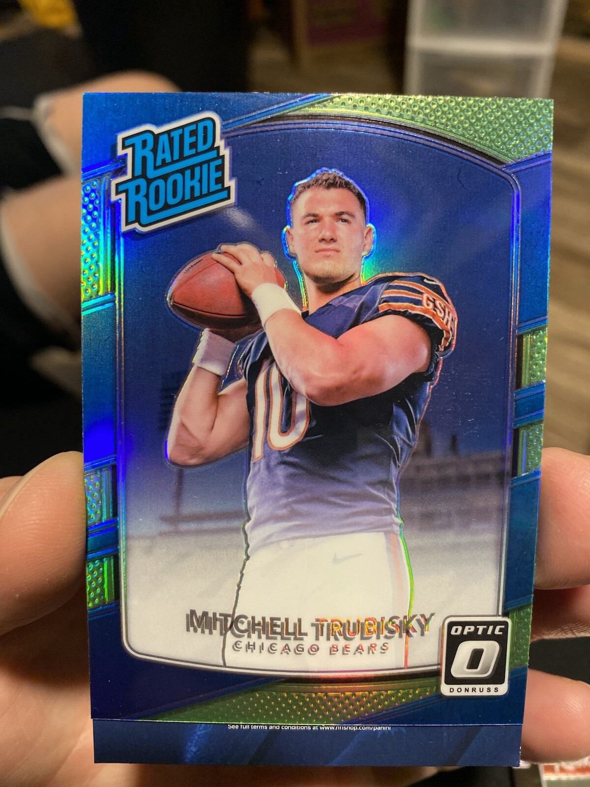 2017 Optic - Rated Rookie #178 Mitchell Trubisky (RC) Rookie Lime Bills Bears