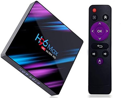 H96 Max Quad-Core 4G DDR3 32G ROM Dual Wifi 60Hz H.265 HDR10 Ultra HD 100M Et...