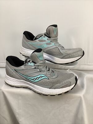 Saucony Womens Cohesion 13 Running Walking Shoes Tennis Size 10.5 Gray S10559-2
