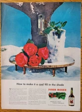 1947 Magazine Ad Four Roses Blended Whiskey-The Perfect Mint Julep Whiskey