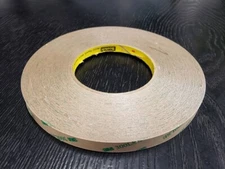 3M 9672LE Adhesive Transfer Tape 0.25 in x 60 yds, w/300LSE, 5 mil, 1 roll