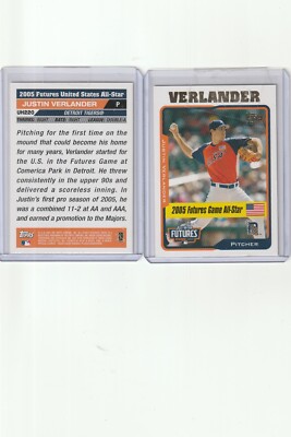 2005 TOOPS  UPDATE JUSTIN VERLANDER #UH220 MINT.