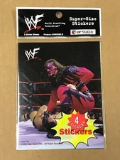 Sealed Vintage 1999 Artbox WWF Super-Size Stickers, Pack Of 4 Stickers