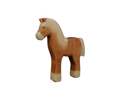 Holzfigur Haflinger Fohlen Pferd HolzWald Spielfiguren aus Holz Handarbeit