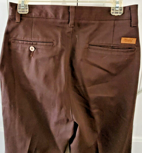 Wrangler Men's Dress Pants Size 30x36 - Brown - Picture 3 of 4