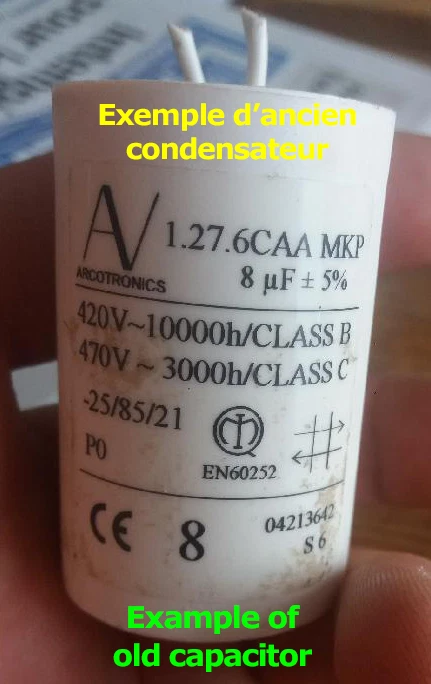 Condensatore 8 uf (µf) per Motore Somfy, Simu, Nice, Bubendorff - Immagine 3 di 4