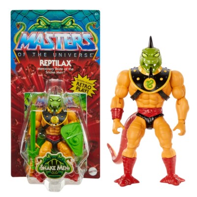 Masters of the Universe Origins Reptilax Action Figure Direct From Mattel.