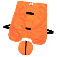 HI VIS HIGH VISIBILITY WORK VEST SAFETY CONSTRUCTION HUNTING REFLECTIVE W/ POUCH