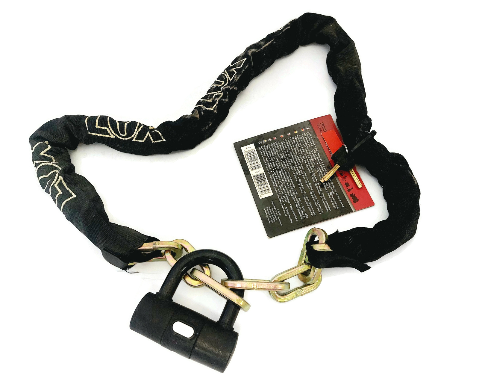 Antivol à chaîne 150cm x 10mm Force100L pour sécuriser votre vélo cargo en ville