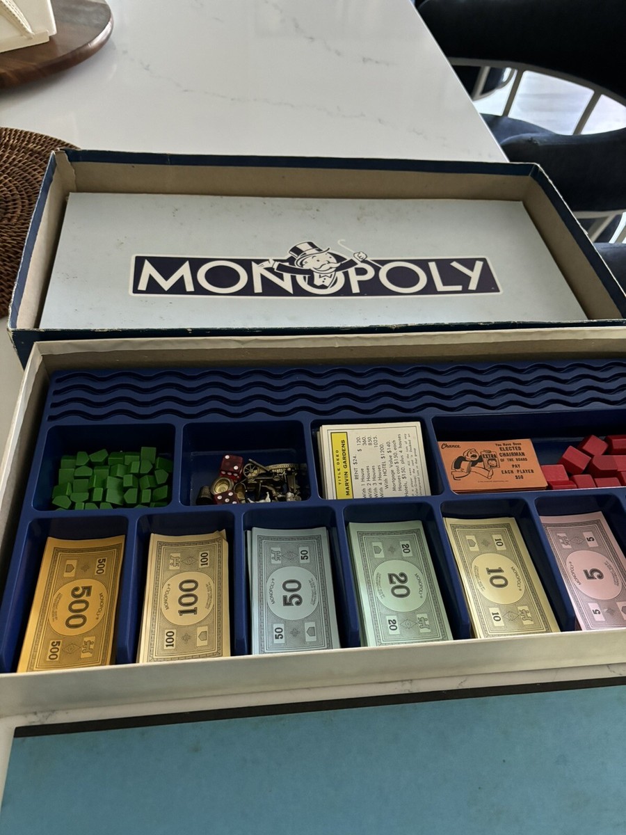 Monopoly Deluxe Anniversary Edition Game Vintage No. 0007 | eBay