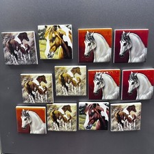 Horses Refrigerator Magnet Tiles Ceramic Lot ...