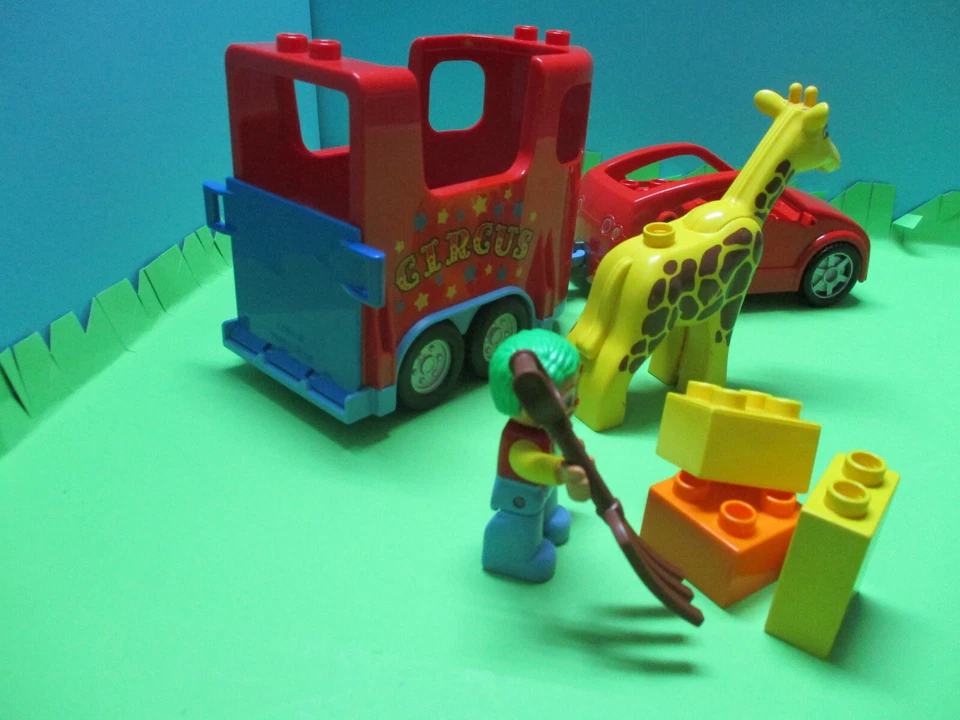 ( GB28 / 4 ) LEGO Duplo Zirkus Set Auto Giraffe Clown - Bild 4 von 4