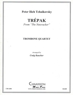 TREPAK (Nutcracker) Trombone Quartet Arrangement - Parts & Score Sheet Music