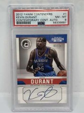 2012-13 Panini Contenders Contemporary Auto #1 Kevin Durant Oklahoma City Thunde