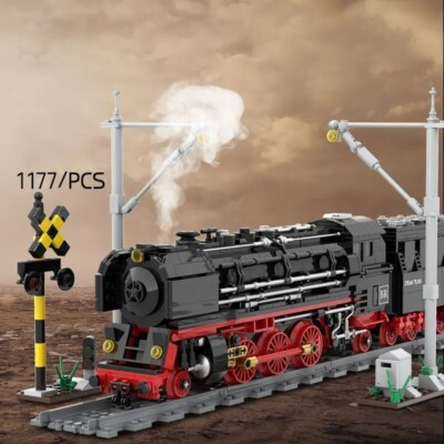 #ad 1177Pcs MOC Steam Train Building Blocks Set AU $120.00