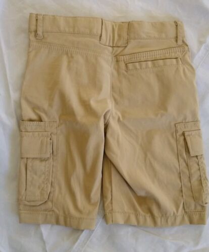 Cat & Jack Boy's Zipper Pockets Front One Pocket Back Khaki Cargo Shorts Size 6 - Picture 8 of 12