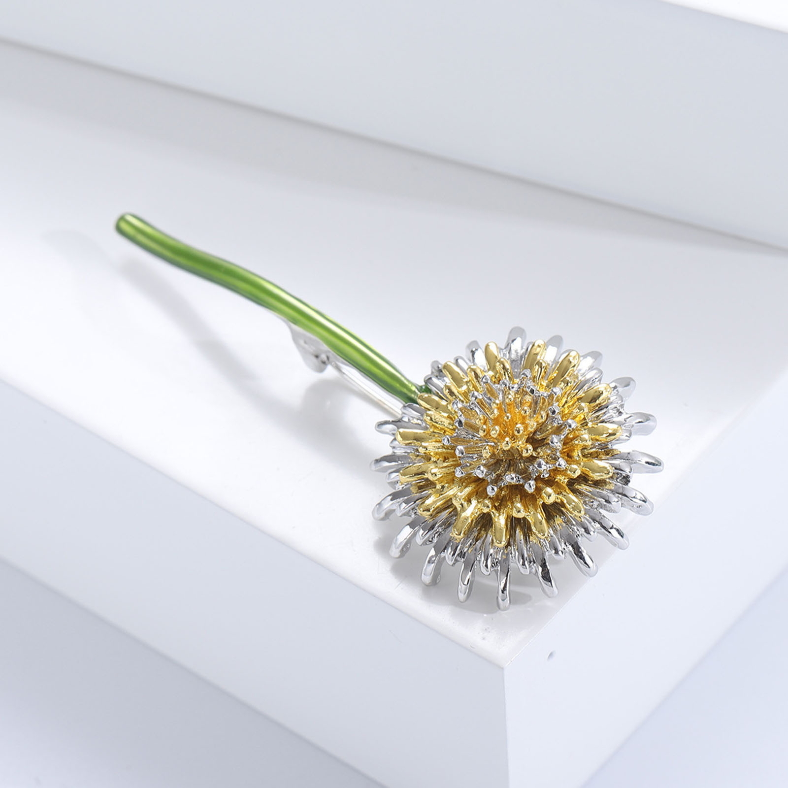 Hat Brooch Pin Coat Vibrant Dandelion Stylish Enamel for Hats Scarves