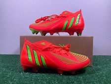 7.5 Men/8.5 Women - Adidas Predator Edge.1 SG Elite Soccer Cleats Solar Red nby