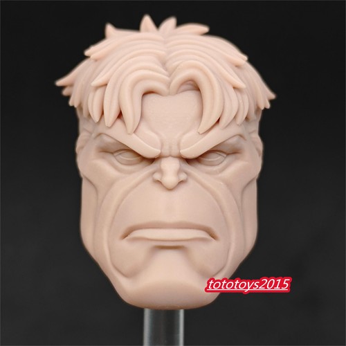 1:12 Red Hulk Giant Man Calm Head Sculpt For 6'' Male ml shf dst Figure Body Toy - Picture 5 of 5