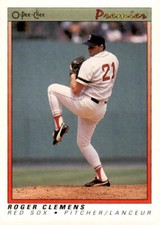 1991 O-Pee-Chee Premier #23 Roger Clemens Boston Red Sox